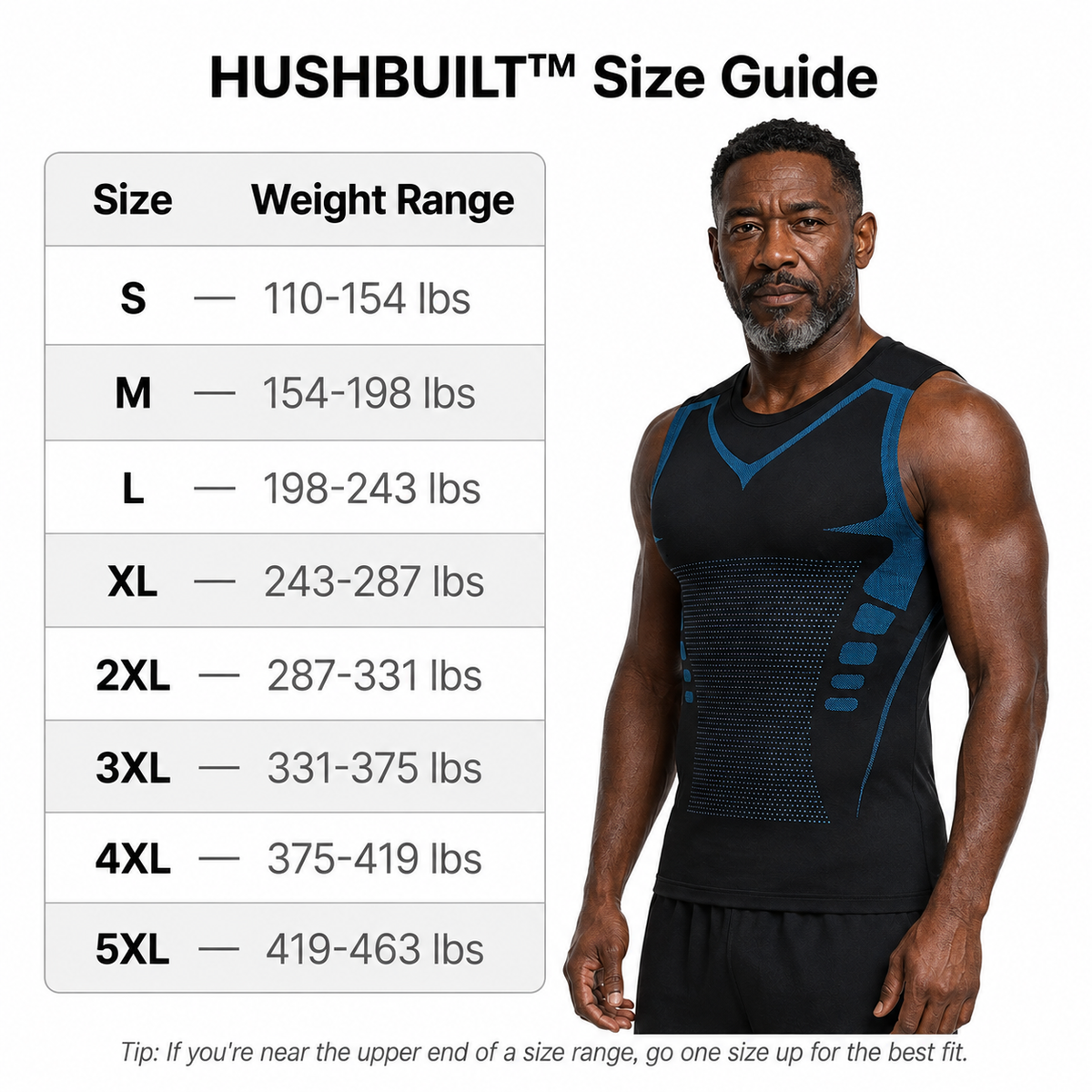 HushBuilt™ Ionic Compression Vest | Look 15 Lbs Lighter The Second You Put It On