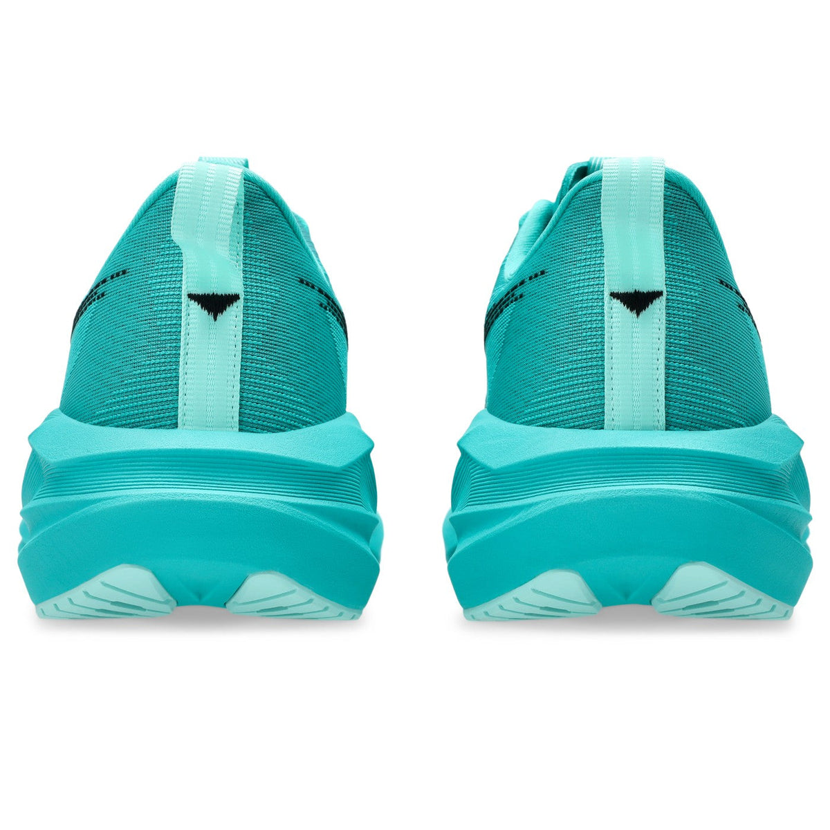 ASICS Novablast 5 Femme Vert pétrole / Wave Teal-Black — vue arrière (1012B765-401)