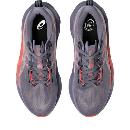 ASICS Novablast 5 Femme Violet-Corail / Greyish Purple-Coral Reef — vue dessus (1012B765-500)
