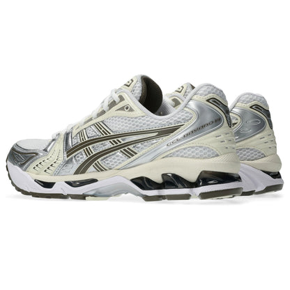 ASICS GEL-Kayano 14 Blanc / Ivoire – paire en vue trois-quarts opposée