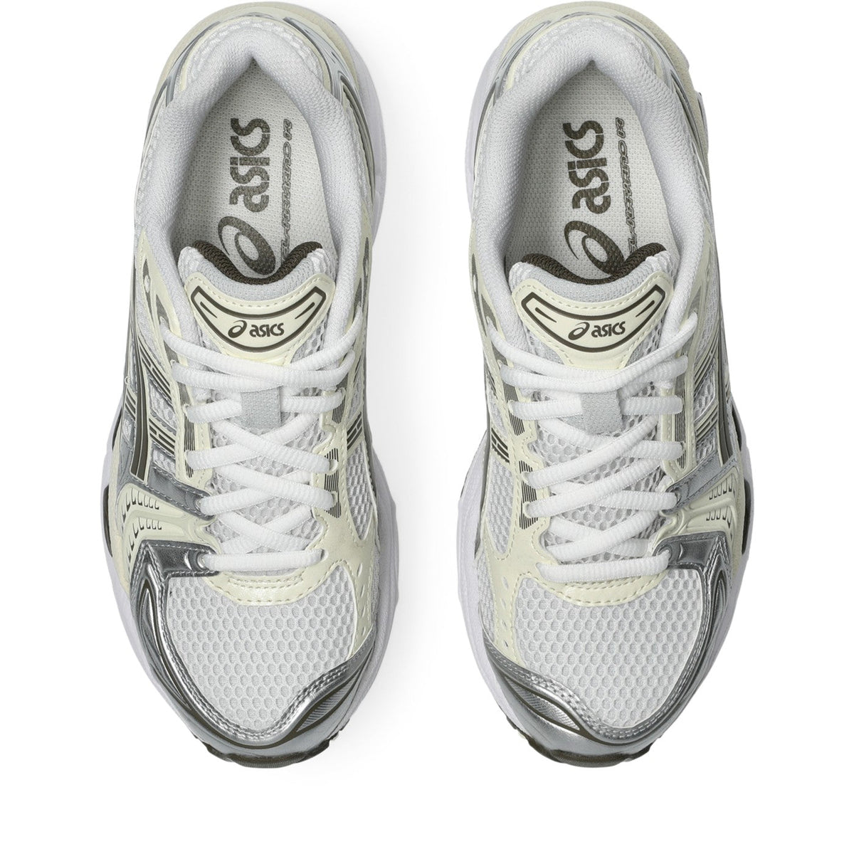 ASICS GEL-Kayano 14 Blanc / Ivoire – vue du dessus