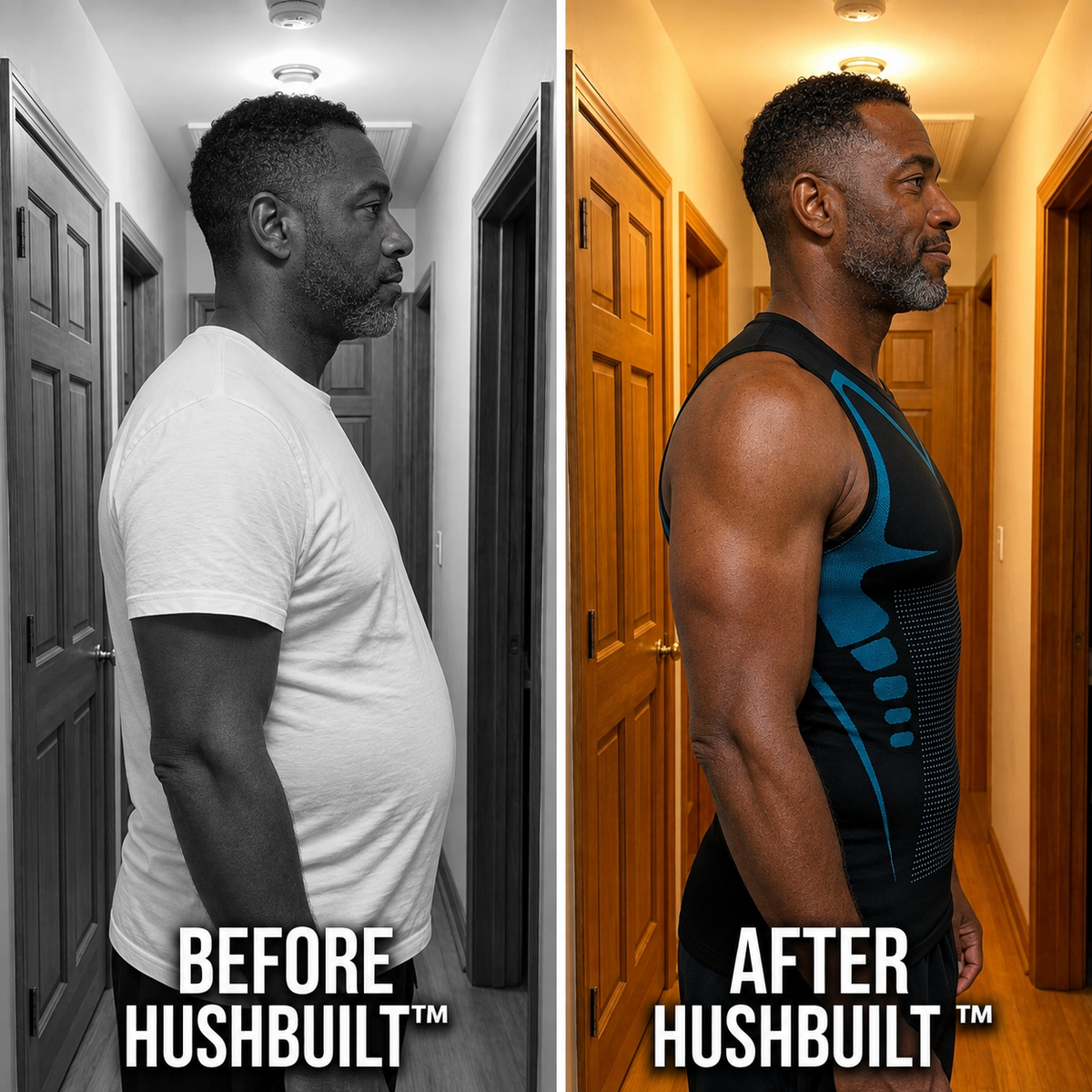 HushBuilt™ Ionic Compression Vest | Look 15 Lbs Lighter The Second You Put It On