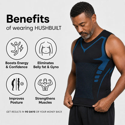 HushBuilt™ Ionic Compression Vest | Look 15 Lbs Lighter The Second You Put It On