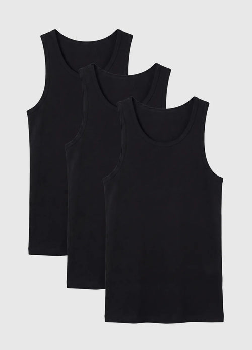 HushBuilt™ Everyday Cotton Tank 3-Pack