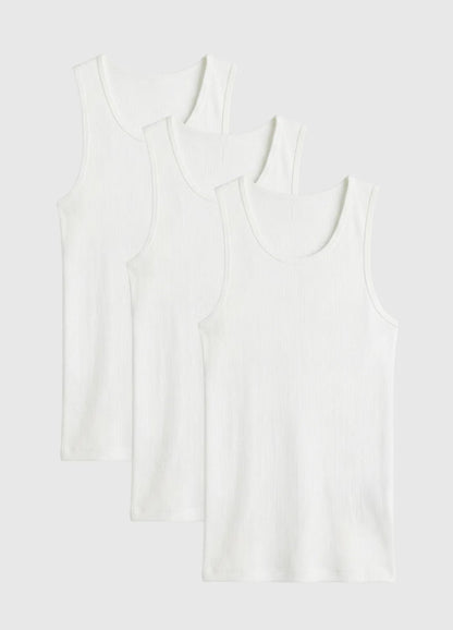 HushBuilt™ Everyday Cotton Tank 3-Pack