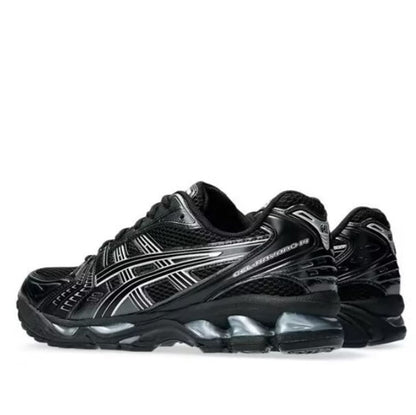 ASICS GEL-Kayano 14 Noir / Argent – paire en vue trois-quarts arrière