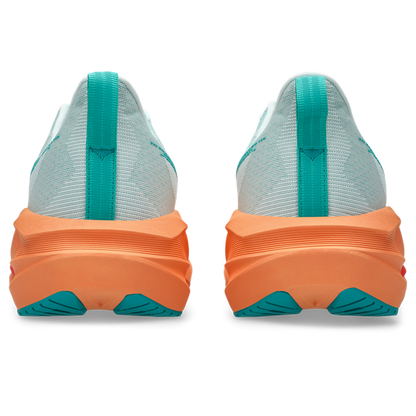 ASICS Novablast 5 Aqua / Orange – vue arrière