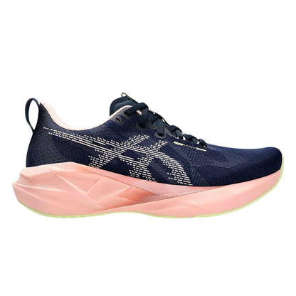 ASICS Novablast 5 femme – Bleu marine / Rose – vue 1